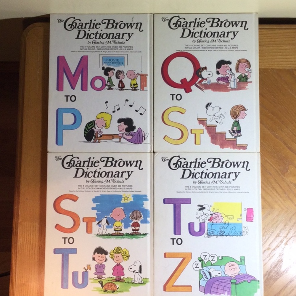 The Charlie Brown Dictionary Complete Set of 8, 1970s, Vintage - Picture 5 of 8